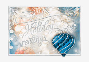 H17700 - N7700 Hope Diamond Holiday Cards 7 7/8 x 5 5/8