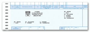 P404-DENTA Pegmaster Patient Check Cash Transaction Slips 8 1/4 x 3