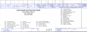 P404-OPTOM Pegmaster Patient Check Cash Transaction Slips 8 1/4 x 3