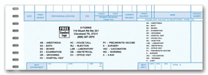 P404-VETER Pegmaster Patient Check Cash Transaction Slips 8 1/4 x 3