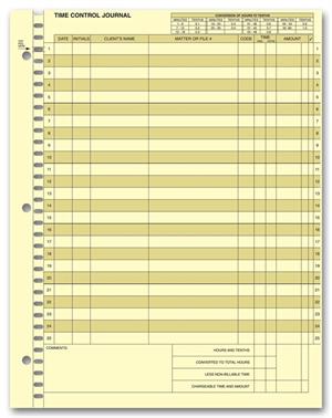 P417 Time Control Journals Attorney 8 1/2 X 11