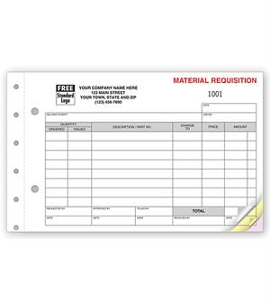 RF6636 Requisitions Material 5 2/3 x 8 1/2