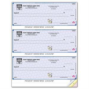 SDLA104-SSLA104 High Security 3 To A Page Laser Check - 22 Security Features 8 1/2 x 11