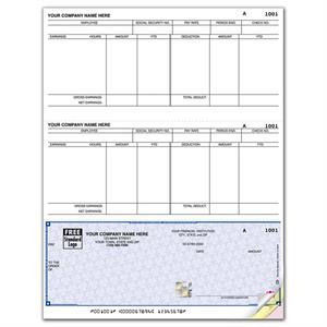 SDLB333 - SSLB333 High Security Laser Bottom Check 22 Security Features 8 1/2 X 11