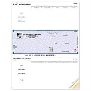 SDLM219 - SSLM219 High Security Laser Middle Check 22 Security Features 8 1/2 x 11