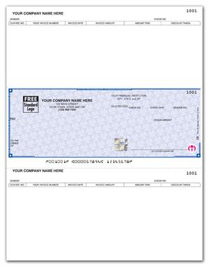 SDLM228 - SSLM228 High Security Laser Middle Check 22 Security Features 8 1/2 X 11