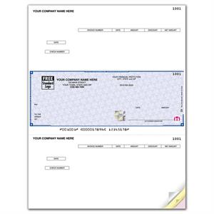 SDLM229 - SSLM229 High Security Laser Middle Check 22 Security Features 8 1/2 x 11