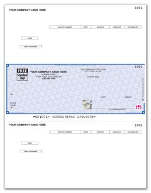 SDLM229 - SSLM229 High Security Laser Middle Check 22 Security Features 8 1/2 x 11