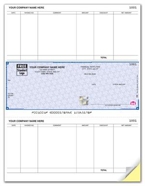 SDLM265 - SSLM265 Accounts Payable Laser Middle Checks MAS Compatible 22 Security Features 8 1/2 x 11