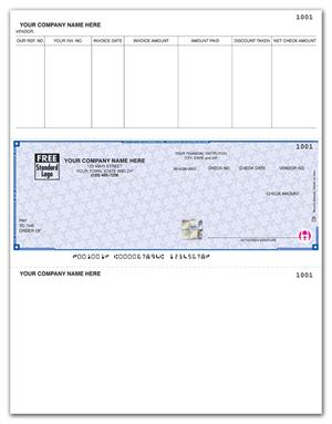 SDLM279 - SSLM279 High Security Laser Middle Check 22 Security Features 8 1/2 X 11