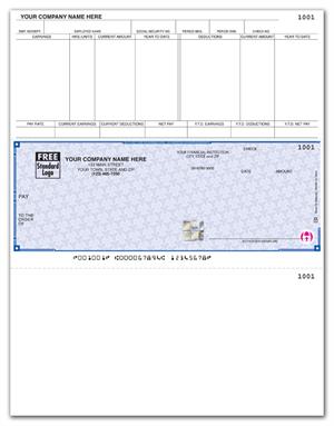 SDLM305 - SSLM305 High Security Laser Middle Check 22 Security Features 8 1/2 X 11