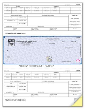 SDLM325 - SSLM325 High Security Laser Middle Check 22 Security Features 8 1/2 x 11