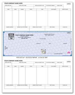 SDLM331 - SSLM331 High Security Laser Middle Check 22 Security Features 8 1/2 x 11