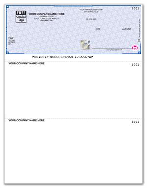 SDLT101 - SSLT101 High Security Laser Top Check 22 Security Features 8 1/2 x 11