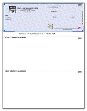 SDLT109 - SSLT109 High Security Laser Top Check 22 Security Features 8 1/2 X 11