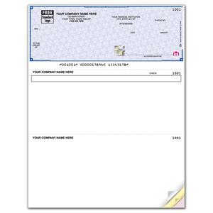 SDLT115 - SSLT115 High Security Laser Top Check 22 Security Features 8 1/2 X 11