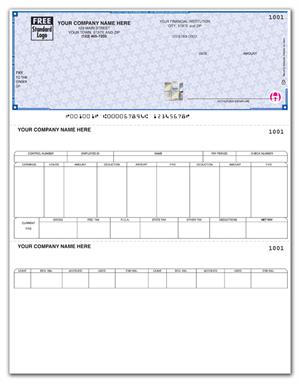 SDLT310 - SSLT310 High Security Laser Top Check 22 Security Features 8 1/2 x 11