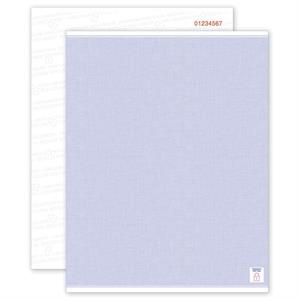 SSP01N Security Paper Blue Blank Sheets Numbered 8 1/2 x 11