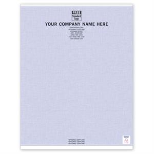 SSP05 Security Paper Blue Green Letterhead 8 1/2 x 11