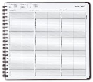 TIME23 TimeScan 2 Column Wirebound Book 10 Minute Interval 7am-5pm 12 x 11