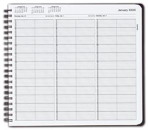 TIME27 TimeScan 2 Column Wirebound Book 10 Minute Interval 7am-7pm 12 x 11