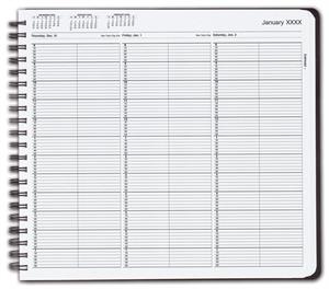 TIME37 TimeScan 2 Column Wirebound Book 10 Minute Interval 8am-8pm 12 x 11