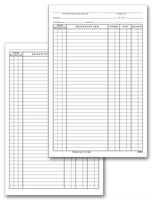 V1460 Account Billing Cards Vertical 5 1/2 x 8 1/2