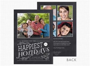 D2476 Happiest of Holidays Photo Card 5 5/8