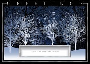 H08607 Silver City Holiday Cards 7 7/8 x 5 5/8