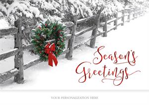 H08628 Crisp Winter Moment Holiday Cards 7 7/8 x 5 5/8