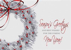 H08644 Artful Greetings Holiday Cards 7 7/8