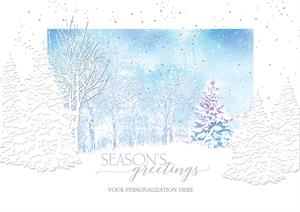 H08663 Winter Nights Dream Holiday Cards 7 7/8 x 5 5/8