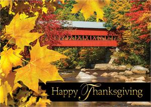 H08670 Bridge of Thanks Thanksgiving Cards 7 7/8