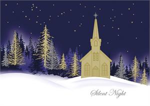 H08688 Royal Nightfall Christmas Cards 7 7/8 x 5 5/8