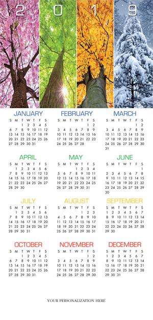 HHZ7405 - N7405 Yearlong Wishes Holiday Calendar Card 7 7/8