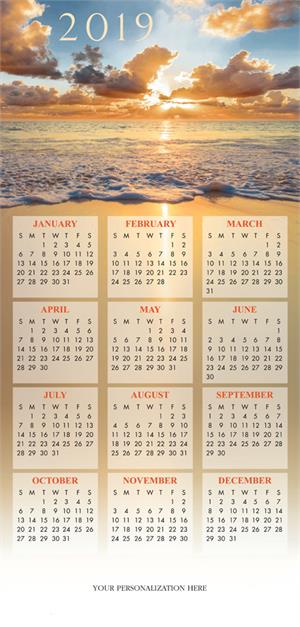 HHZ7408 - N7408 Sea of Tidings Calendar Card 7 7/8