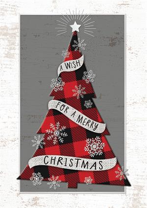 HP08316 Mad for Plaid Christmas Cards 5 5/8