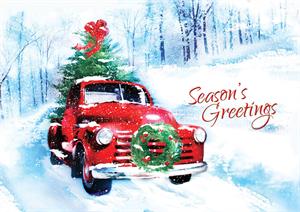 HV08806 Vintage Vroom Petite Holiday Greeting Cards 7 x 5