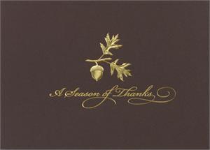 M0983 Season of Thanks Thanksgiving Holiday Cards 7 7/8 x 5 5/8