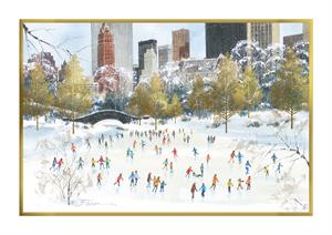 M1589 Skate Date Holiday Cards 7 7/8 x 5 5/8