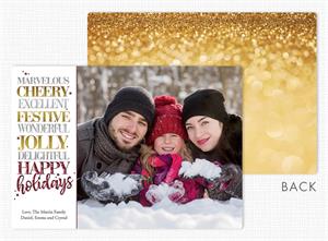 MT08959 Beyond Expectations Holiday Flat Photo Cards 7 7/8 x 5 5/8