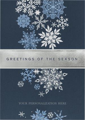 H14610 - N4610 Fall of Flakes Holiday Cards 5 5/8 x 7 7/8