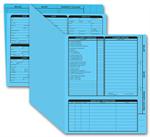 275B Real Estate Folder Right Panel List Letter Size Blue