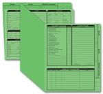 275G Real Estate Folder Right Panel List Letter Size Green