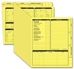 275Y Real Estate Folder Right Panel List Letter Size Yellow