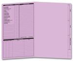 276L Real Estate Folder Left Panel List Legal Size Lavender