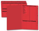 276R Real Estate Folder Right Panel List Legal Size Red