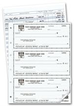 56500N 3 On A Page Compact Size Duplicate Checks with Register 6 x 2 3/4