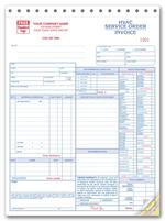 6501 Service Orders HVAC w/Checklist Large Format 8 1/2 x 11
