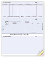 DLM302 Laser Middle Payroll Check 8 1/2 x 11